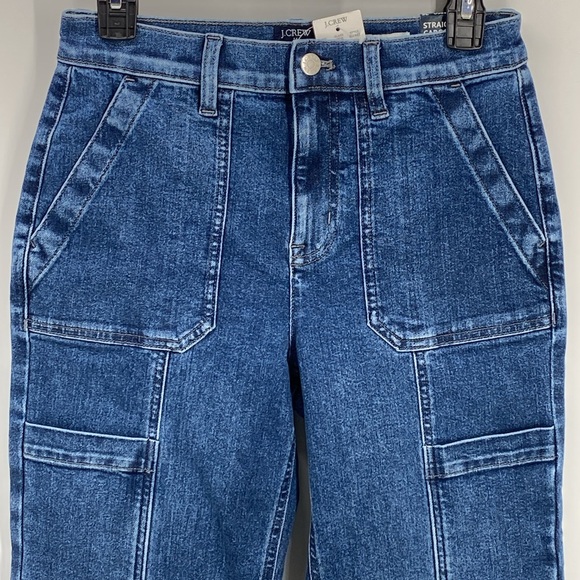 J. Crew Premium Edition straight-leg cargo jean Size 26 NWT - Picture 3 of 12